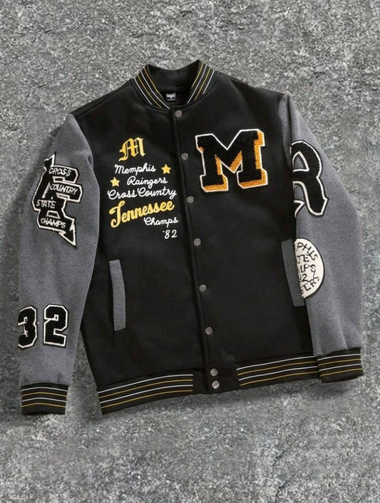 Manfinity EMRG Men's Casual Baseball Jacket